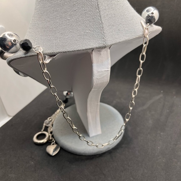 PAPARAZZI Necklace Silvertone Long Layered Strand - Picture 4 of 4